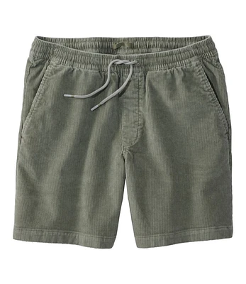 Men's Bubble Cord Pull-On Shorts, 7"