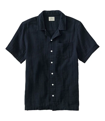 Men's Cloud Gauze Shirt, Short-Sleeve, Slightly Fitted