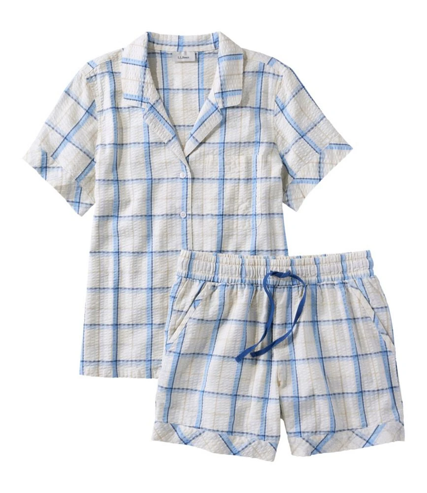 Women's Bean's Seacoast Seersucker Short Set