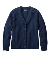 Women's Mariner Rib Mixed Stitch V-Neck Cardigan