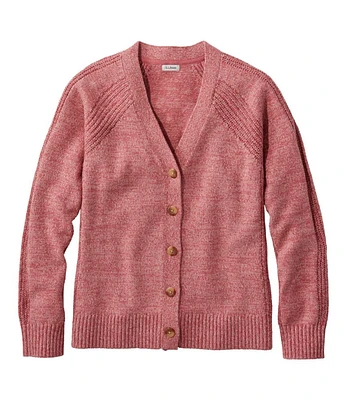 Women's Mariner Rib Mixed Stitch V-Neck Cardigan