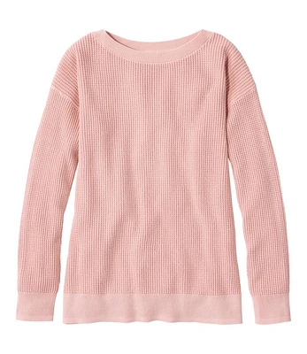 Women's Sunwashed Waffle Sweater, Pullover