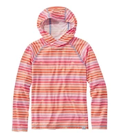 Kids' Everyday SunSmart® Hooded Tee, Long-Sleeve Stripe