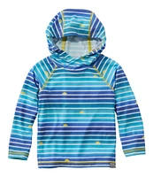 Toddlers' Everyday SunSmart® Hooded Tee, Long-Sleeve Stripe