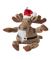 Holiday Knottie Dog Toy, Santa Moose