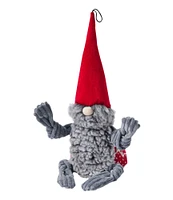 Holiday Knottie Dog Toy, Gnome