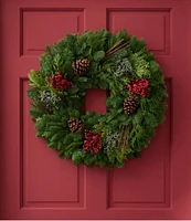 Woodland Canella Berry Wreath, 24"