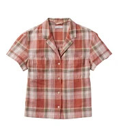 Women's Signature Hemp/Cotton Camp Shirt, Short-Sleeve