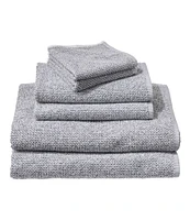 Organic Textured Cotton Towel Set, Marled