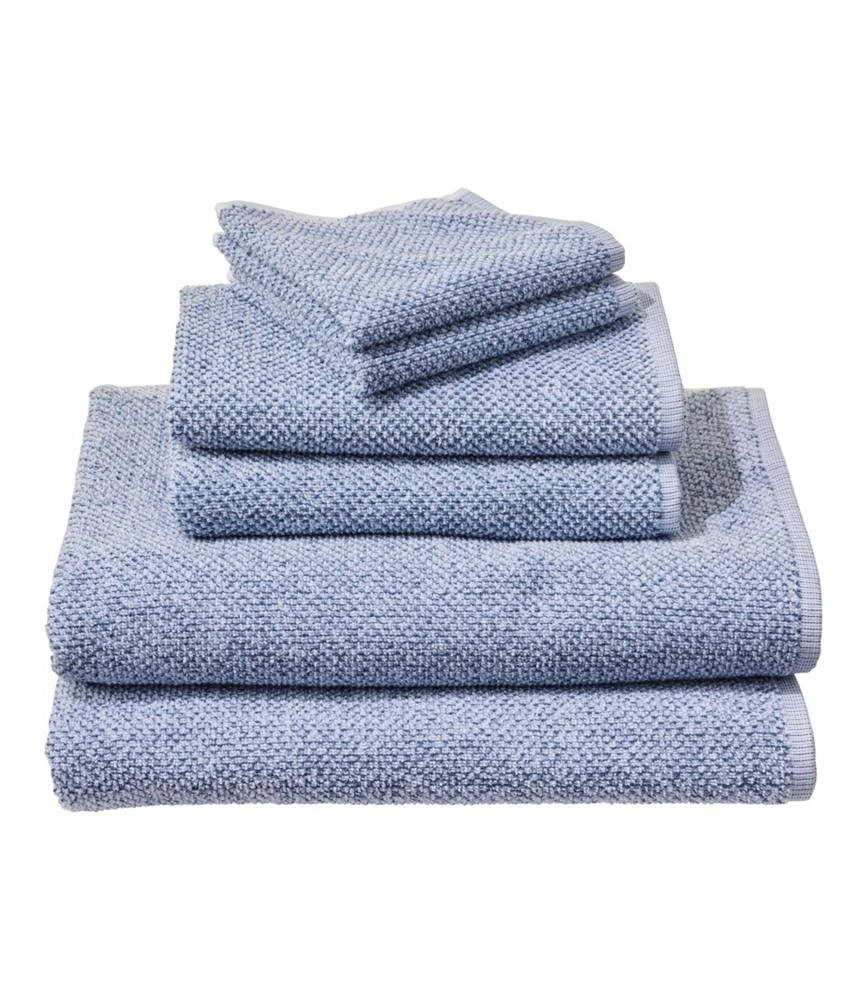 Organic Textured Cotton Towel Set, Marled