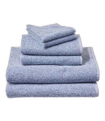 Organic Textured Cotton Towel Set, Marled