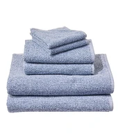 Organic Textured Cotton Towel Set, Marled