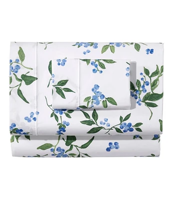 Jess Franks Blueberry Print Percale Sheet Set Collection