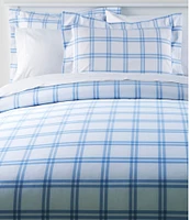 280-Thread-Count Pima Cotton Percale Comforter Cover Collection, Windowpane