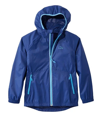 Kids' Wind and Rain Jacket, Reflective Zipper