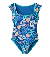 Women's Coastal Essentials Swimwear, Squareneck Tanksuit Print