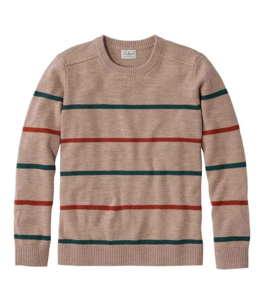 Men's Essential Merino Sweaters, Crewneck, Stripe