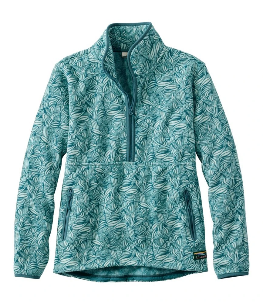 Women's L.L.Bean Sweater Fleece Half-Zip Pullover, Print