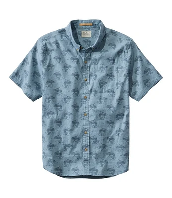 Men's Stonecoast Hemp Shirt, Short-Sleeve, Slightly Fitted Untucked Fit