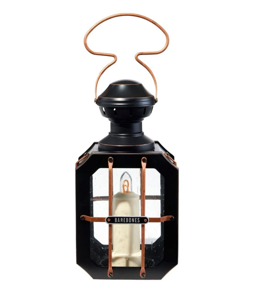 Barebones Box Lantern with Flameless Candle Set