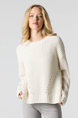 Chunky Knit Crewneck Sweater