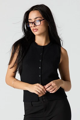 Button-Up Sweater Tank