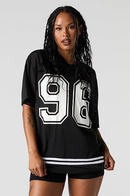 Mesh Graphic Football Jersey