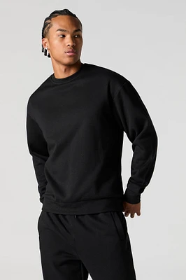 Solid Fleece Sweatshirt