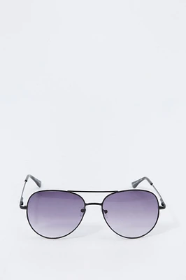 Round Aviator Sunglasses