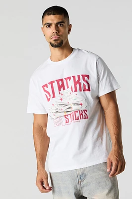 Stacks on Graphic T-Shirt