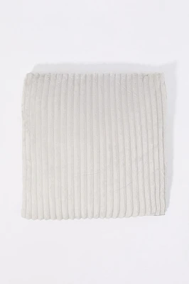 Ribbed Faux Fur Pillow