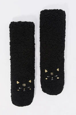 Critter Sherpa Slipper Socks