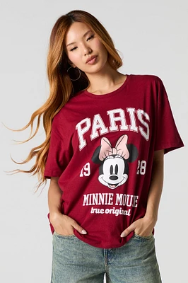 Minnie Mouse Paris Graphic Boyfriend T-Shirt