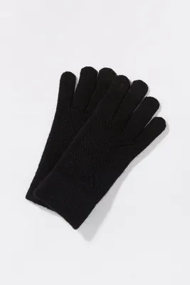 Cable Knit Touch Screen Gloves