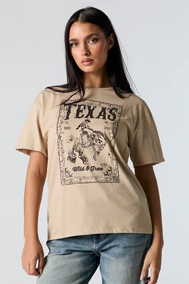 Texas Graphic Boyfriend T-Shirt