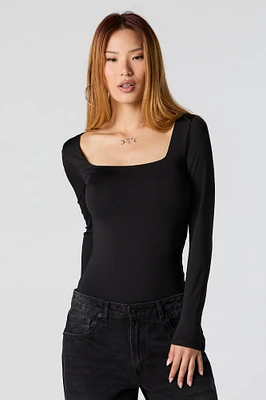 Contour Square Neck Long Sleeve Bodysuit