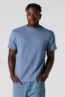 Textured Crewneck T-Shirt