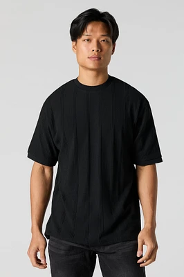 Vertical Textured T-Shirt