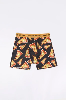 Pizza Print Boxer Brief