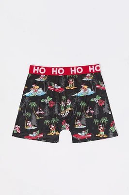 Christmas Print Boxer Brief