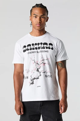 Sakura Cherry Blossoms Graphic T-Shirt