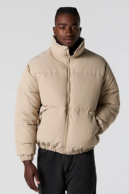 Mock Neck Puffer Jacket