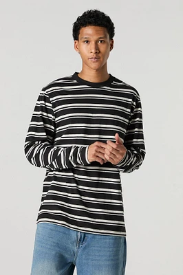 Striped Crewneck Long Sleeve Top