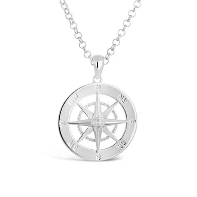Sterling Silver 22" Nautical Compass