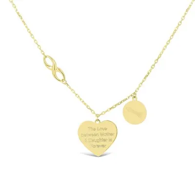 10K Yellow Gold Mother Love Necklace