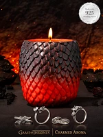 Game of Thrones Dragon Egg Candle - 925 Sterling Silver Ring Collection