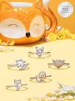 Fox Mug Candle - 925 Sterling Silver Ring Collection