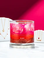 Ruby Candle - Layered Ruby Necklace Collection