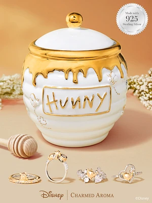 Winnie the Pooh Hunny Pot Candle - 925 Sterling Silver Ring Collection