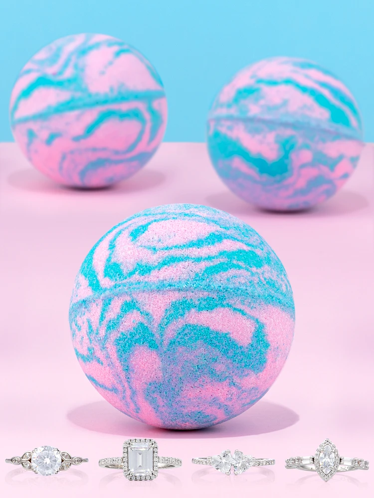 Cotton Candy Bath Bomb - Ring Collection